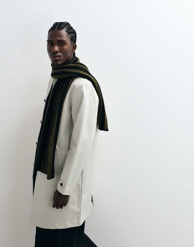 ASOS DESIGN ASOS DESIGN striped crochet scarf in green