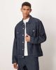 ASOS DESIGN ASOS DESIGN striped denim jacket in raw wash - part of a set-Blue - 1