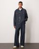 ASOS DESIGN ASOS DESIGN striped denim jacket in raw wash - part of a set-Blue - 2