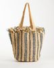 ASOS DESIGN ASOS DESIGN striped fringed-edge tote bag in multi - 1