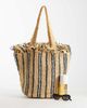 ASOS DESIGN ASOS DESIGN striped fringed-edge tote bag in multi - 2