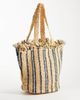 ASOS DESIGN ASOS DESIGN striped fringed-edge tote bag in multi - 4