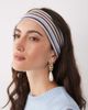 ASOS DESIGN ASOS DESIGN striped jersey headband in blue and brown-Multi - 1