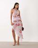 ASOS DESIGN ASOS DESIGN striped peek-a-boo asymmetric maxi skirt-Multi - 2