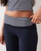 ASOS DESIGN ASOS DESIGN striped rolled waistband pants in navy - part of a set - 3