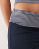 ASOS DESIGN ASOS DESIGN striped rolled waistband pants in navy - part of a set - 4