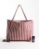ASOS DESIGN ASOS DESIGN striped textured tote bag in red-Multi - 3