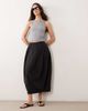 ASOS DESIGN ASOS DESIGN structured cargo barrel midi skirt in black - 1