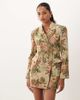 ASOS DESIGN ASOS DESIGN structured double breasted blazer mini dress in vintage floral tapestry-Multi - 1