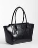 ASOS DESIGN ASOS DESIGN structured jumbo tote in black-Green - 4