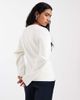 ASOS DESIGN ASOS DESIGN structured knit crew neck cardigan with covered buttons in cream-White - 4