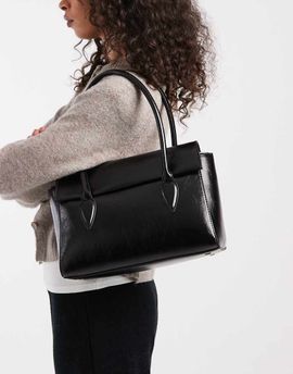 ASOS DESIGN ASOS DESIGN structured shoulder bag in black