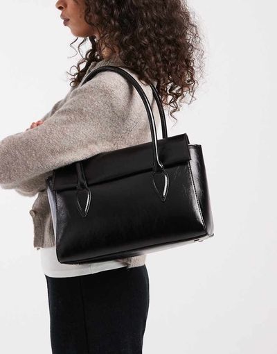 ASOS DESIGN ASOS DESIGN structured shoulder bag in black