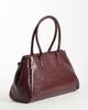 ASOS DESIGN ASOS DESIGN structured tote bag in croc with buckle belt detail in burgundy-Green - 4