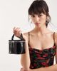 ASOS DESIGN ASOS DESIGN structured vanity cross body bag with adjustable strap in black croc - 3