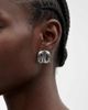 ASOS DESIGN ASOS DESIGN stud earrings with abstract design in silver tone - 2