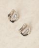ASOS DESIGN ASOS DESIGN stud earrings with abstract design in silver tone - 3