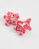 ASOS DESIGN ASOS DESIGN stud earrings with beaded floral orchids design in pink-Multi - 4