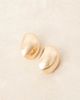 ASOS DESIGN ASOS DESIGN stud earrings with clean bubble oval design in gold tone - 2