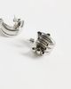 ASOS DESIGN ASOS DESIGN stud earrings with cross-over ridge design in silver tone-Gold - 4