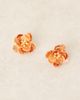 ASOS DESIGN ASOS DESIGN stud earrings with flower design in orange-pink - 2
