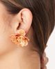 ASOS DESIGN ASOS DESIGN stud earrings with flower design in orange-pink - 3