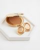 ASOS DESIGN ASOS DESIGN stud earrings with stone set design in amber-Gold - 2