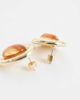 ASOS DESIGN ASOS DESIGN stud earrings with stone set design in amber-Gold - 3