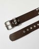 ASOS DESIGN ASOS DESIGN studded belt in brown faux leather - 2