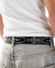 ASOS DESIGN ASOS DESIGN studded belt with crystals in black faux leather - 4