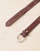 ASOS DESIGN ASOS DESIGN studded burnished belt in burgundy-Red - 2