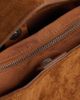 ASOS DESIGN ASOS DESIGN studded faux suede grab bag with detachable crossbody strap in dark tan-Brown - 3