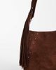 ASOS DESIGN ASOS DESIGN studded tote bag with tassel charm detail in chocolate-Brown - 3