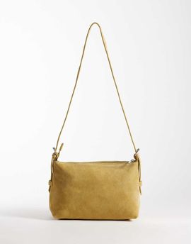 ASOS DESIGN ASOS DESIGN suede adjustable cross body bag in yellow