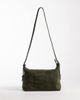 ASOS DESIGN ASOS DESIGN suede adjustable cross body purse in olive green - 1