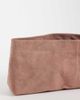 ASOS DESIGN ASOS DESIGN suede elongated pouch grab bag in pink - 3