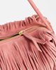 ASOS DESIGN ASOS DESIGN suede fringe clutch bag with detachable shoulder strap in dusty pink - 3