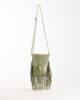 ASOS DESIGN ASOS DESIGN suede fringe cross-body bag in mint-No color - 1