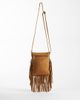 ASOS DESIGN ASOS DESIGN suede fringe crossbody bag in tan-Brown - 2