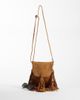 ASOS DESIGN ASOS DESIGN suede fringe crossbody bag in tan-Brown - 3