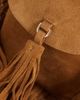 ASOS DESIGN ASOS DESIGN suede fringe crossbody bag in tan-Brown - 4