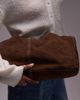 ASOS DESIGN ASOS DESIGN suede mid size trapeze slouch shoulder bag in mocha brown - 3