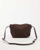 ASOS DESIGN ASOS DESIGN suede mini flap top crossbody bag in chocolate-Brown - 4