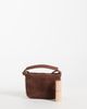 ASOS DESIGN ASOS DESIGN suede mini pouch bag in chocolate-Brown - 3