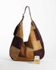 ASOS DESIGN ASOS DESIGN suede patchwork tote in brown - 2