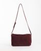 ASOS DESIGN ASOS DESIGN suede relaxed adjustable shoulder and cross body bag in burgundy-Red - 1