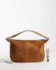ASOS DESIGN ASOS DESIGN suede scoop shoulder bag in chestnut brown-Yellow - 2
