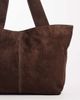 ASOS DESIGN ASOS DESIGN suede seam detailing tote in chocolate-Brown - 3