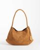 ASOS DESIGN ASOS DESIGN suede shoulder bag with internal pouch in tan-Brown - 1