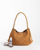 ASOS DESIGN ASOS DESIGN suede shoulder bag with internal pouch in tan-Brown - 2